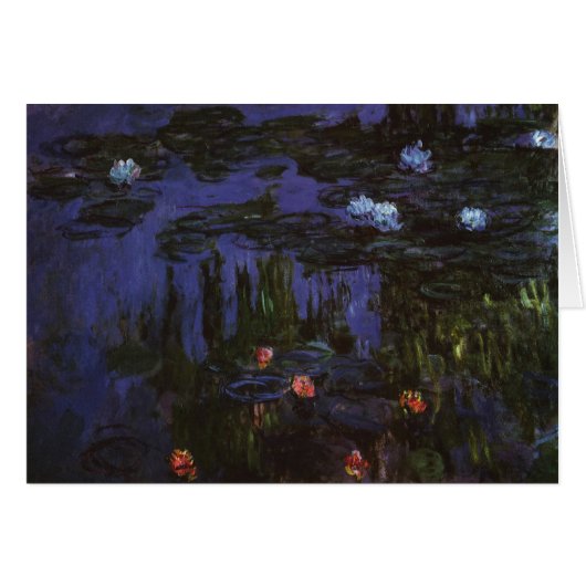 Waterlelies van Claude Monet, Vintage Impressionis (Voorkant Horizontaal)