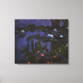 Waterlelies van Claude Monet, Vintage Impressionis Canvas Afdruk (Voorkant)