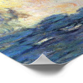 Waterlelies van Claude Monet, Vintage Impressionis Poster (Hoek)