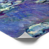Waterlelies van Claude Monet, Vintage Impressionis Poster (Hoek)