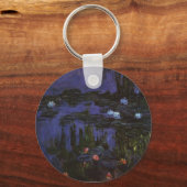 Waterlelies van Claude Monet, Vintage Impressionis Sleutelhanger (Voorkant)