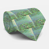 Waterlelies van Claude Monet, Vintage Impressionis Stropdas (Opgerold)