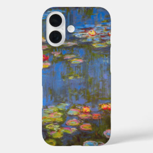 Waterlelies van Claude Monet, Vintage Natuur Kunst iPhone 16 Hoesje