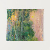 Waterlelies van Claude Monet, Zonsondergang, Kleur Wandkleed (Voorkant (horizontaal))