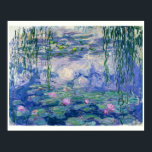 Waterlelies van Monet | 16 x 20 inch Poster<br><div class="desc">Dit stuk is afkomstig uit de beroemde serie Waterlelies van Monet. Geschilderd in 1910, is het een geweldig voorbeeld van het impressionisme - het vastleggen van vluchtig licht, reflecties en de zachte beweging van water. De kleuren en streken maken de scène levend en toch vredig. Verkrijgbaar in 5:4 maten.</div>