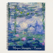 Waterlelies van Monet | Aangepaste tekst Planner (Voorkant)
