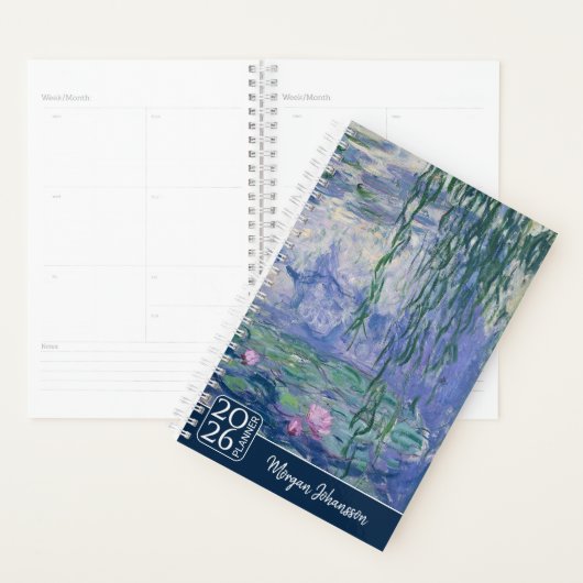 Waterlelies van Monet | Aangepaste tekst Planner (Display)