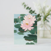 Waterlelies van Ohara Koson Briefkaart (Staand voorkant)