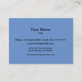 Waterlelies Visitekaartje (Achterkant)