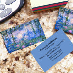 Waterlelies Visitekaartje<br><div class="desc">Water Lilies is een serie van meer dan 200 olieschilderijen van de Franse impressionist Claude Monet. Dit schilderij,  voltooid in 1919,  heeft schaduwen van blauw en roze.</div>