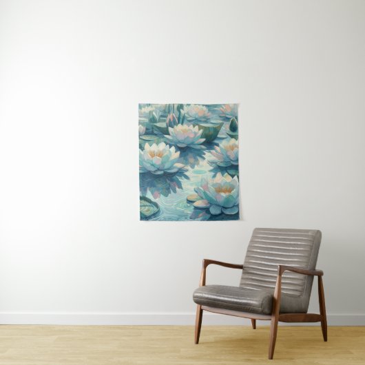 Waterlelies Wandkleed (In situ)