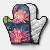 waterlelieverfschilderij ovenwant (Voorkant / Achterkant)