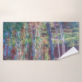 Waterlelievijver (Harmonie Roze), Monet Badhanddoek (Badhanddoek)
