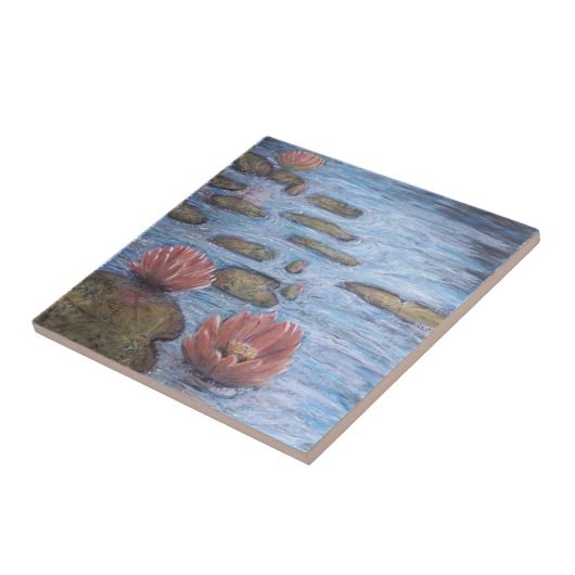 Waterlibinnen Tegeltje (Zijkant)