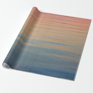 Waterlichaam onder een gouden uur cadeaupapier