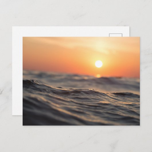 Waterlichaam tijdens het gouden uur briefkaart (Voorkant / Achterkant)