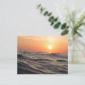 Waterlichaam tijdens het gouden uur feestdagenkaart (Staand voorkant)