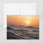 Waterlichaam tijdens het gouden uur feestdagenkaart (Voorkant / Achterkant)