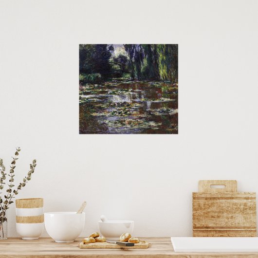 Waterlieten in Pond door Claude Monet,  kunst Poster (Keuken)