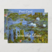 waterlieveling, Claude Monet Aankondigingskaart (Voorkant / Achterkant)