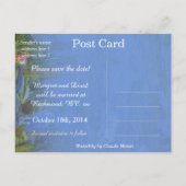 waterlieveling, Claude Monet Aankondigingskaart (Achterkant)