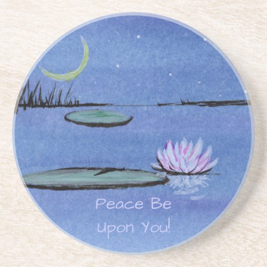 Waterlieveling Zandsteen Onderzetter (Voorkant)