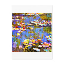 Waterliezen door Claude Monet - Art Post Card