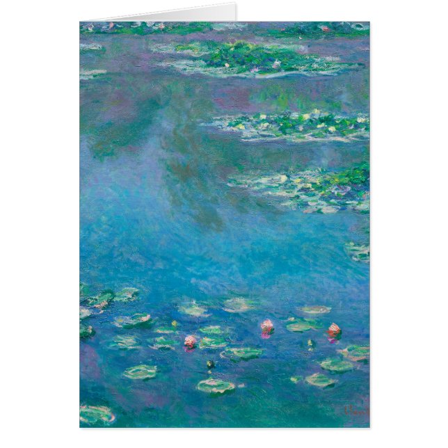 Waterliezen door Claude Monet Fine Art Painting (Voorkant)