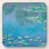 Waterliezen door Claude Monet Fine Art Painting Bier Onderzetter (Voorkant)