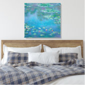Waterliezen door Claude Monet Fine Art Painting Canvas Afdruk (Insitu (Slaapkamer))