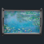 Waterliezen door Claude Monet Fine Art Painting Dienblad<br><div class="desc">Prachtig meesterwerk van Claude Monet - Water Lilies uit zijn tuin in Giverny,  Frankrijk. Een van de beroemdste fijne kunstschilderijen in de kunstgeschiedenis en een prachtig voorbeeld van indrukwekkend gedrag. Dit is echt een geweldig kunstwerk en een groot geschenk voor een kunstminnaar.</div>