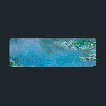 Waterliezen door Claude Monet Fine Art Painting Etiket<br><div class="desc">Prachtig meesterwerk van Claude Monet - Water Lilies uit zijn tuin in Giverny,  Frankrijk. Een van de beroemdste fijne kunstschilderijen in de kunstgeschiedenis en een prachtig voorbeeld van indrukwekkend gedrag. Dit is echt een geweldig kunstwerk en een groot geschenk voor een kunstminnaar.</div>