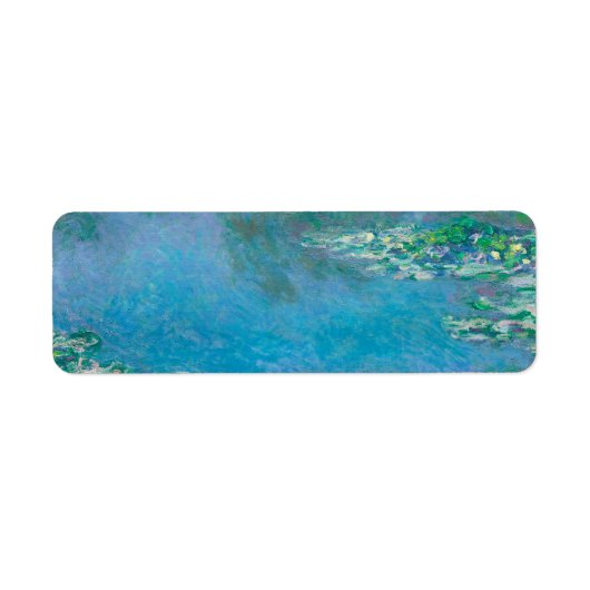 Waterliezen door Claude Monet Fine Art Painting Etiket (Voorkant)