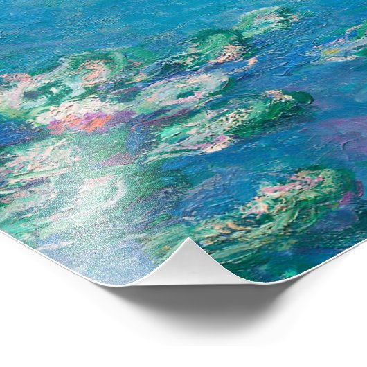 Waterliezen door Claude Monet Fine Art Painting Foto Afdruk (Hoek)