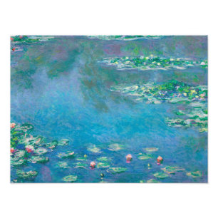 Waterliezen door Claude Monet Fine Art Painting Foto Afdruk