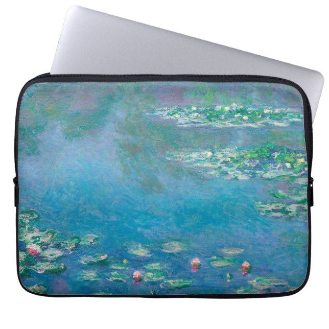 Waterliezen door Claude Monet Fine Art Painting Laptop Sleeve (Voorkant)