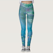 Waterliezen door Claude Monet Fine Art Painting Leggings (Voorkant)