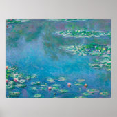 Waterliezen door Claude Monet Fine Art Painting Poster (Voorkant)