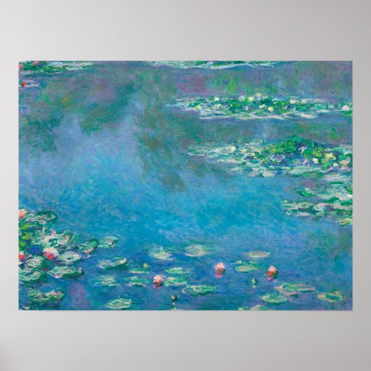 Waterliezen door Claude Monet Fine Art Painting Poster (Voorkant)