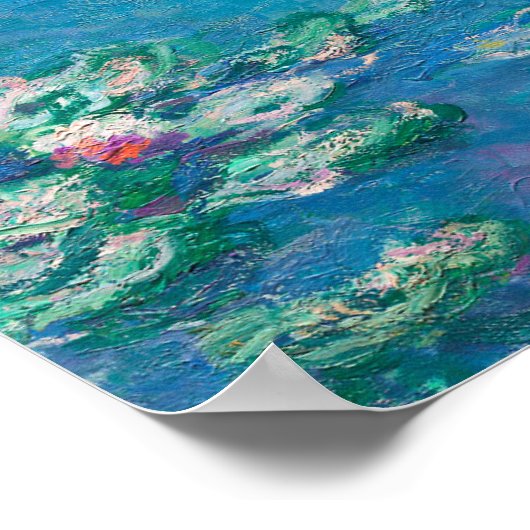 Waterliezen door Claude Monet Fine Art Painting Poster (Hoek)