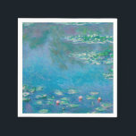 Waterliezen door Claude Monet Fine Art Painting Servet<br><div class="desc">Prachtig meesterwerk van Claude Monet - Water Lilies uit zijn tuin in Giverny,  Frankrijk. Een van de beroemdste fijne kunstschilderijen in de kunstgeschiedenis en een prachtig voorbeeld van indrukwekkend gedrag. Dit is echt een geweldig kunstwerk en een groot geschenk voor een kunstminnaar.</div>