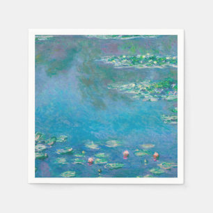 Waterliezen door Claude Monet Fine Art Painting Servet