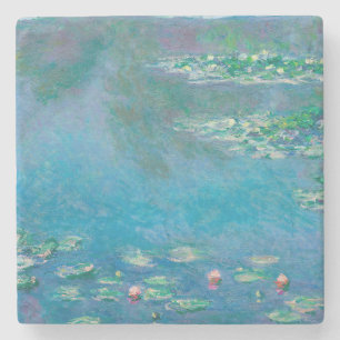 Waterliezen door Claude Monet Fine Art Painting Stenen Onderzetter
