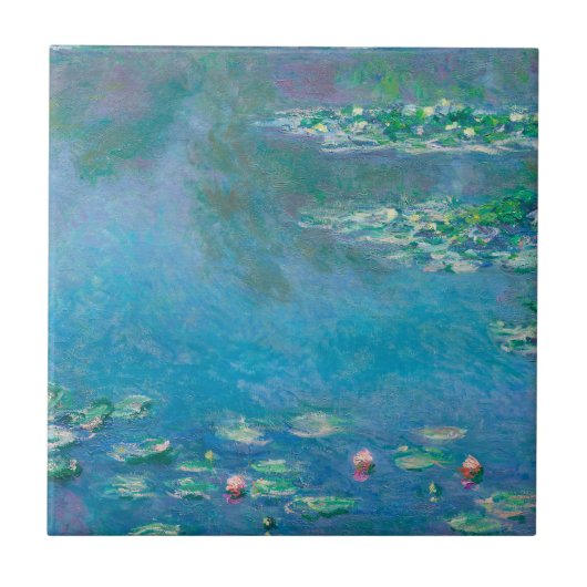 Waterliezen door Claude Monet Fine Art Painting Tegeltje (Voorkant)