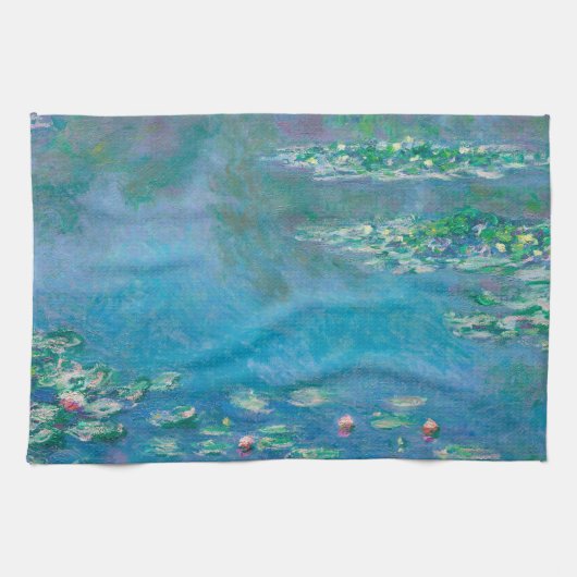 Waterliezen door Claude Monet Fine Art Painting Theedoek (Horizontaal)