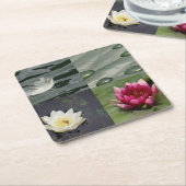  waterlĳnen kartonnen onderzetters (Schuin)