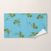 Waterlilelies en libellen bad handdoek (Handdoek)