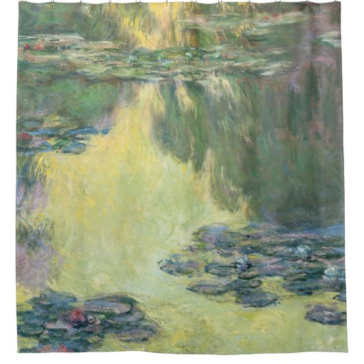 Waterlilies 1907, Monet, French Impressionism Art, Douchegordijn (Voorkant)
