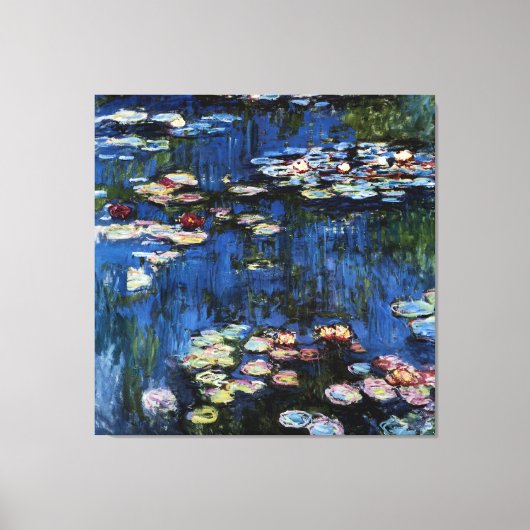 Waterlilies; 1914, ingediend door Monet Canvas Afdruk (Voorkant)