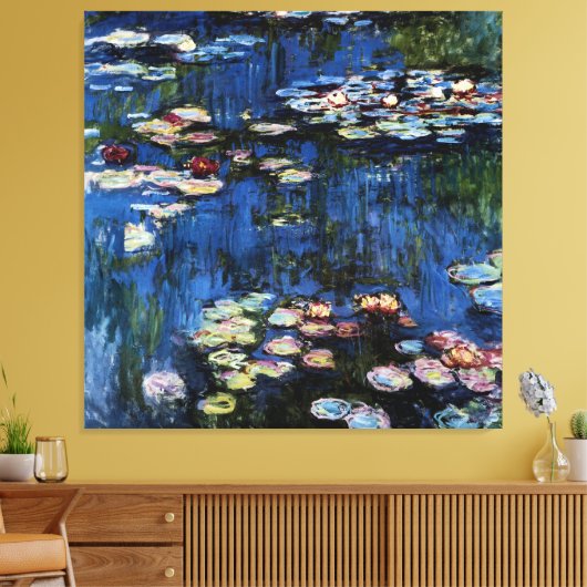 Waterlilies; 1914, ingediend door Monet Canvas Afdruk (Insitu (Woonkamer))